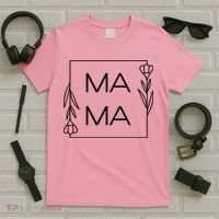 Mama Cute Flower Mother's Day Gift T-Shirt thumb 5