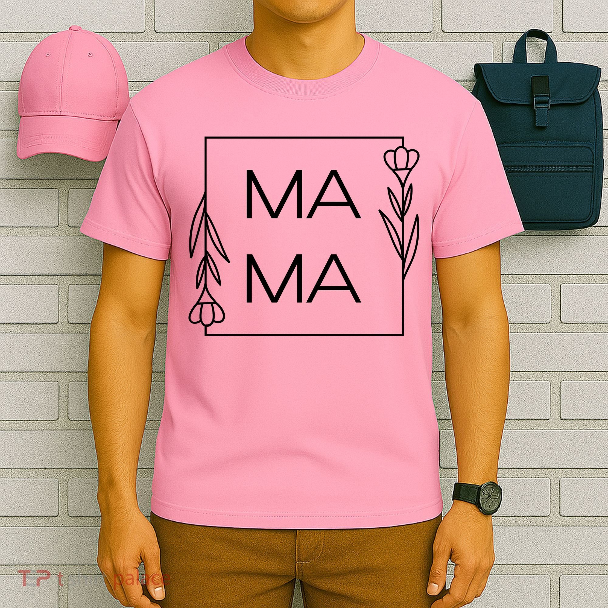 Mama Cute Flower Mother's Day Gift T-Shirt