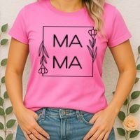 Mama Cute Flower Mother's Day Gift Women's T-Shirt thumb 2