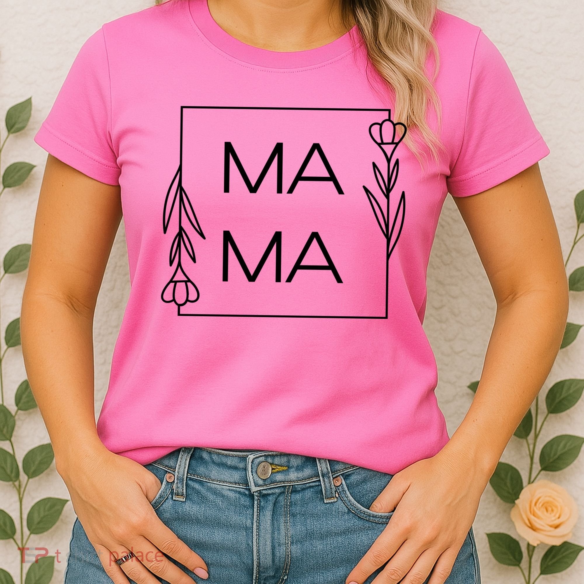 Mama Cute Flower Mother's Day Gift Women's T-Shirt