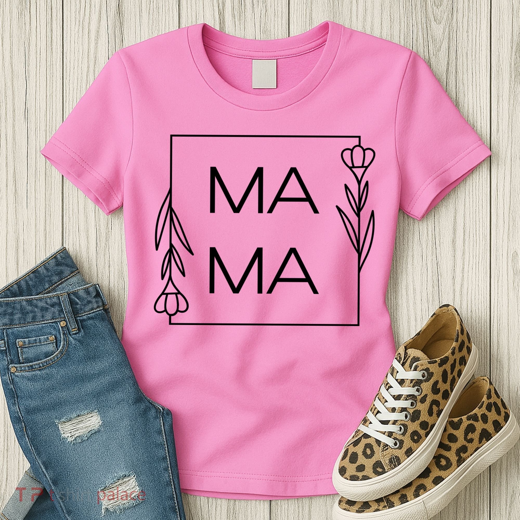 Mama Cute Flower Mother's Day Gift Women's T-Shirt