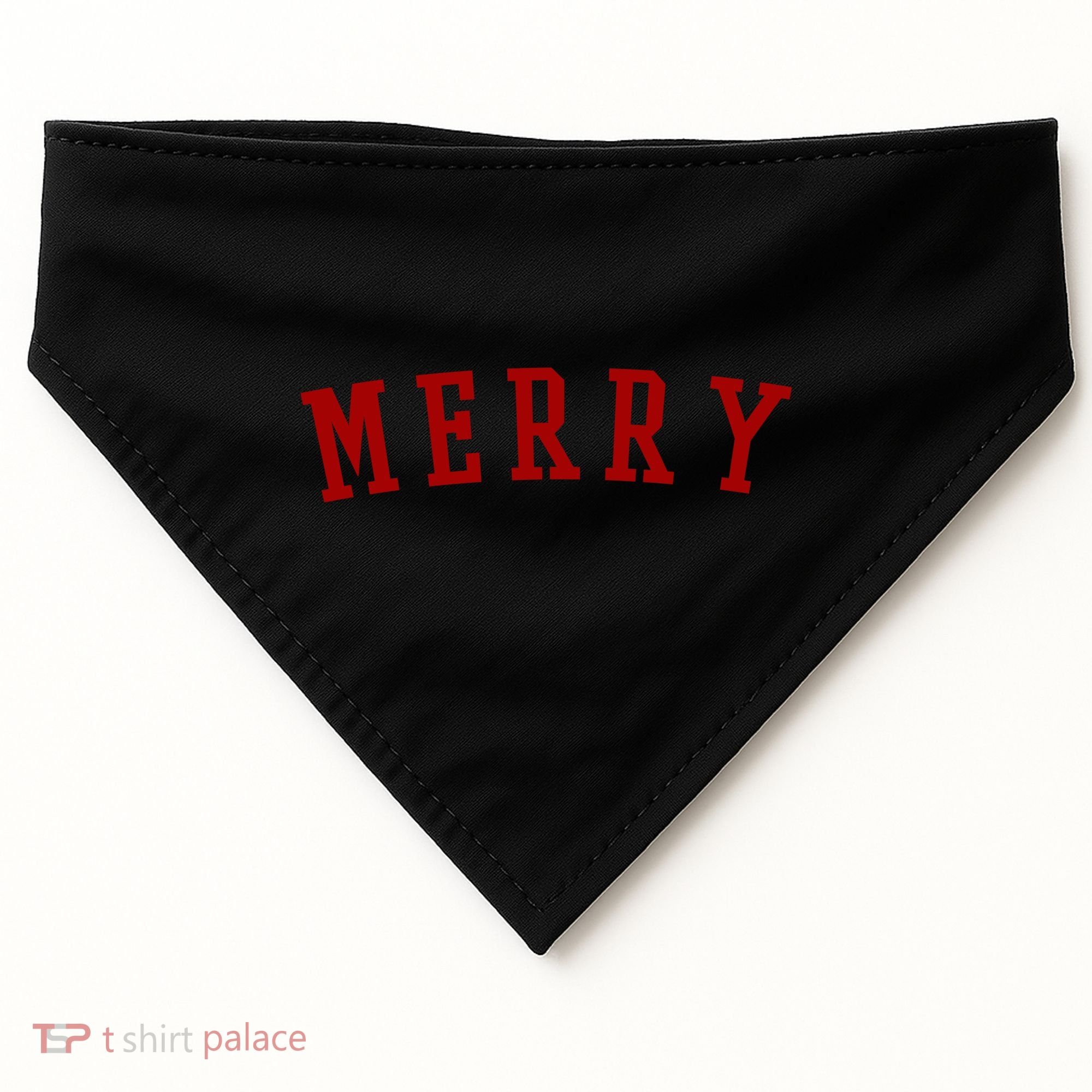 Merry Christmas Festive Holiday USA-Made Doggie Bandana
