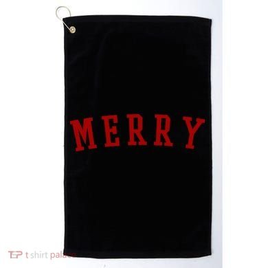 Merry Christmas Festive Holiday Golf Towel