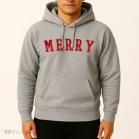 Merry Christmas Festive Holiday Hoodie thumb 2