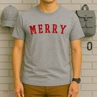 Merry Christmas Festive Holiday T-Shirt thumb 6