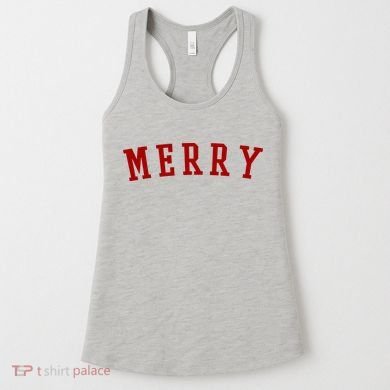 Merry Christmas Festive Holiday Women's Tank Top