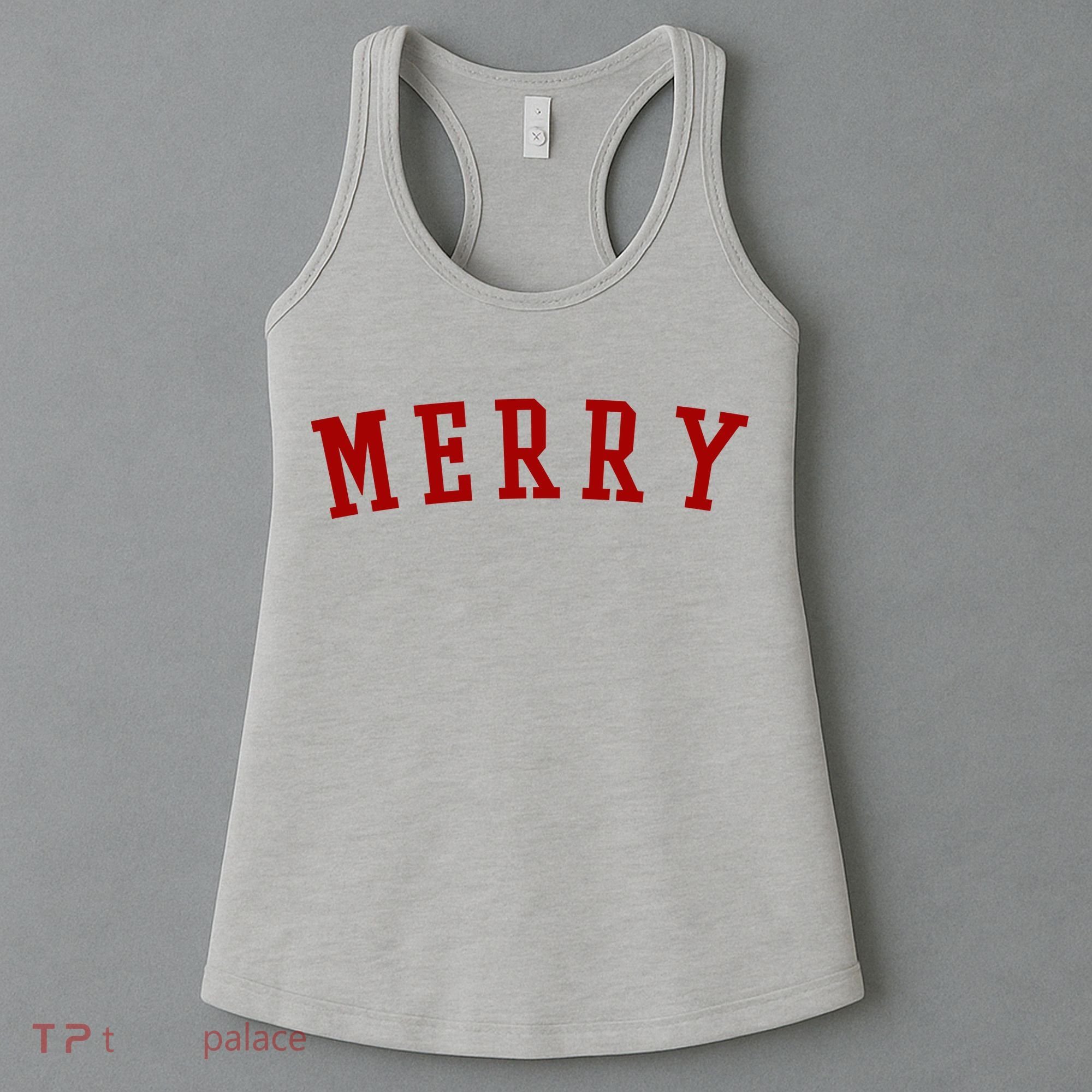 Merry Christmas Festive Holiday Women's Tank Top