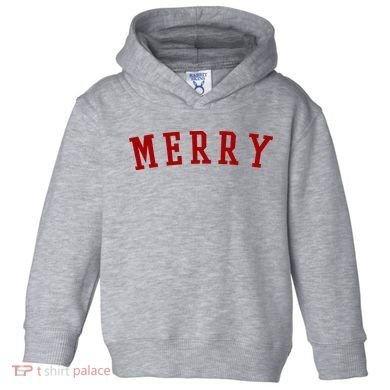 Merry Christmas Festive Holiday Toddler Hoodie