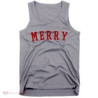 Merry Christmas Festive Holiday Tank Top thumb 0