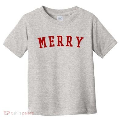 Merry Christmas Festive Holiday Toddler T-Shirt