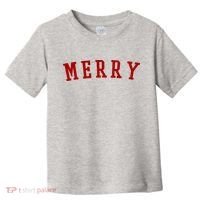 Merry Christmas Festive Holiday Toddler T-Shirt thumb 0