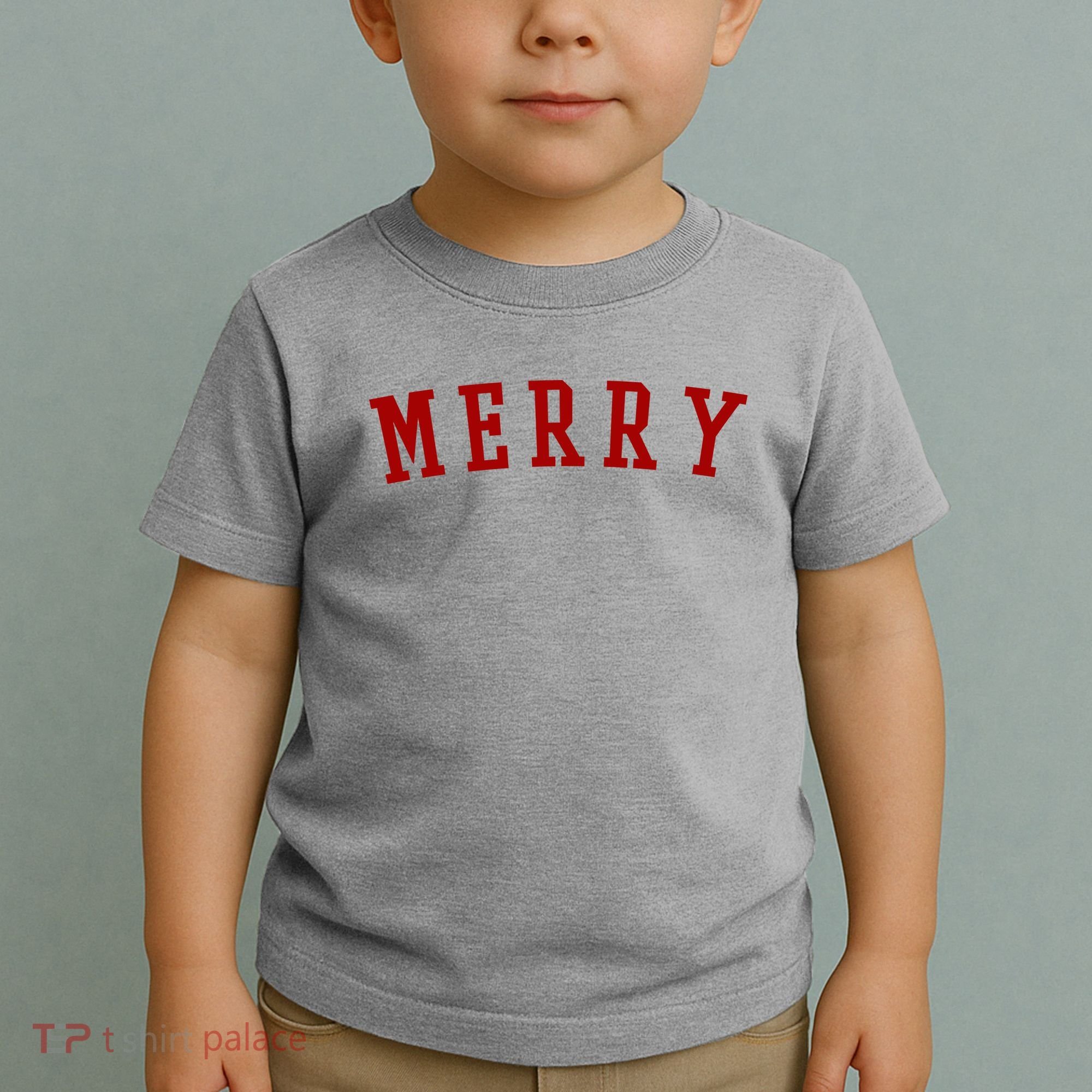 Merry Christmas Festive Holiday Toddler T-Shirt