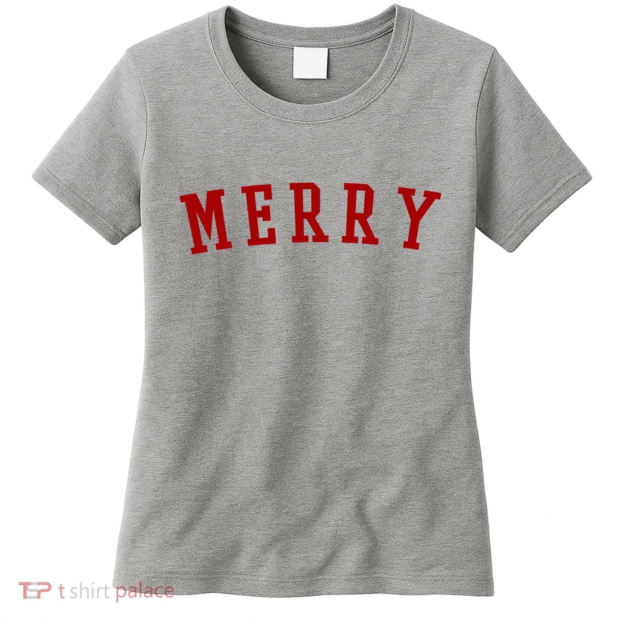 Merry Christmas Festive Holiday Women's T-Shirt