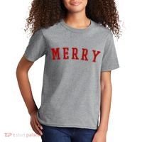 Merry Christmas Festive Holiday Kids T-Shirt thumb 2