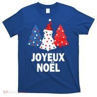 Merry Christmas French Tree France Lovers Flag Joyeux Noel Gift T-Shirt thumb 0