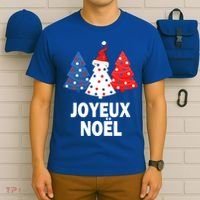 Merry Christmas French Tree France Lovers Flag Joyeux Noel Gift T-Shirt thumb 6