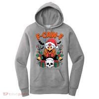 Merry Christmas F-Caw-F Chicken Spooky Skull Women's Hoodie thumb 0