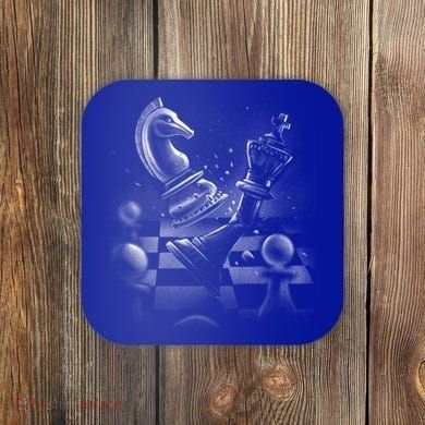 Monochrome Chess Game Graphic Classic Strategy Design Gift Coaster