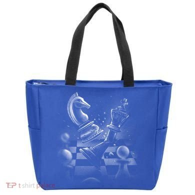 Monochrome Chess Game Graphic Classic Strategy Design Gift Tote Bag