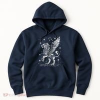Mystical Creepy Gryphon Greek Mythical Creature Hoodie thumb 0