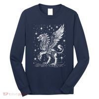 Mystical Creepy Gryphon Greek Mythical Creature Long Sleeve Shirt thumb 0
