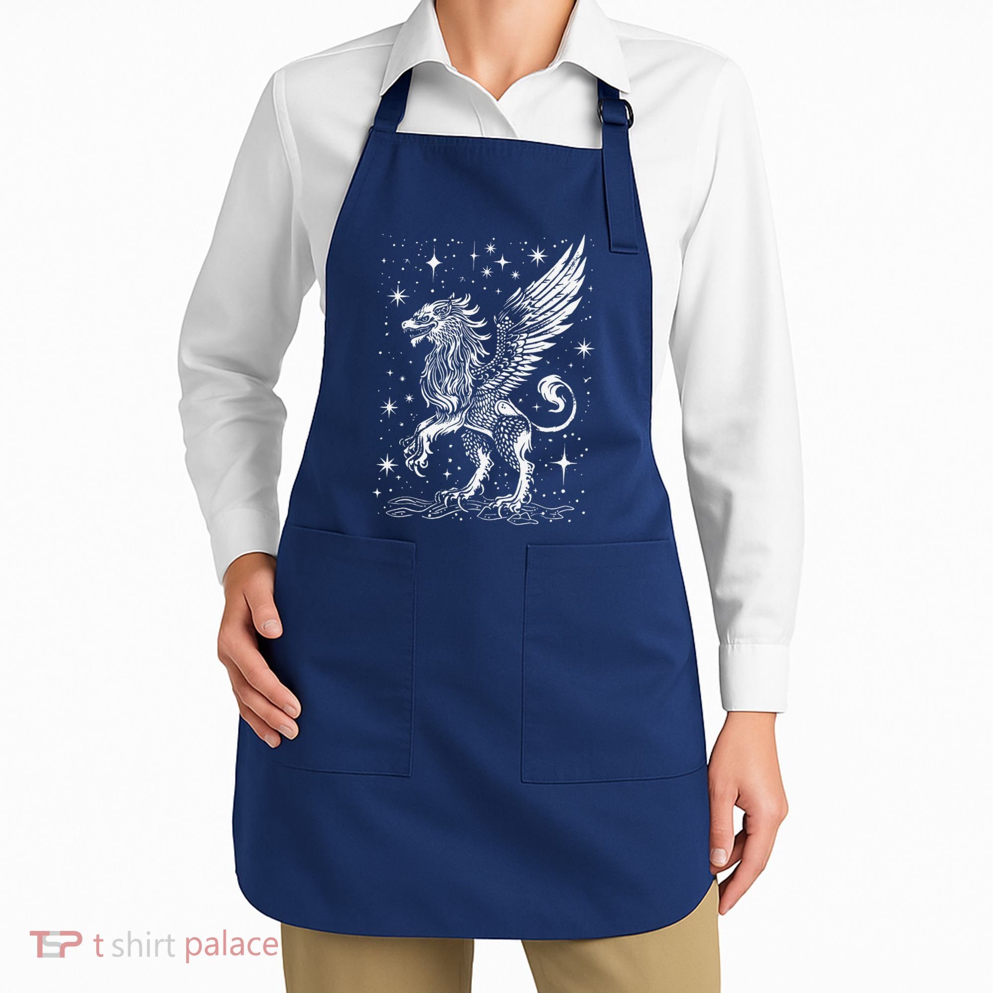 Mystical Creepy Gryphon Greek Mythical Creature Apron