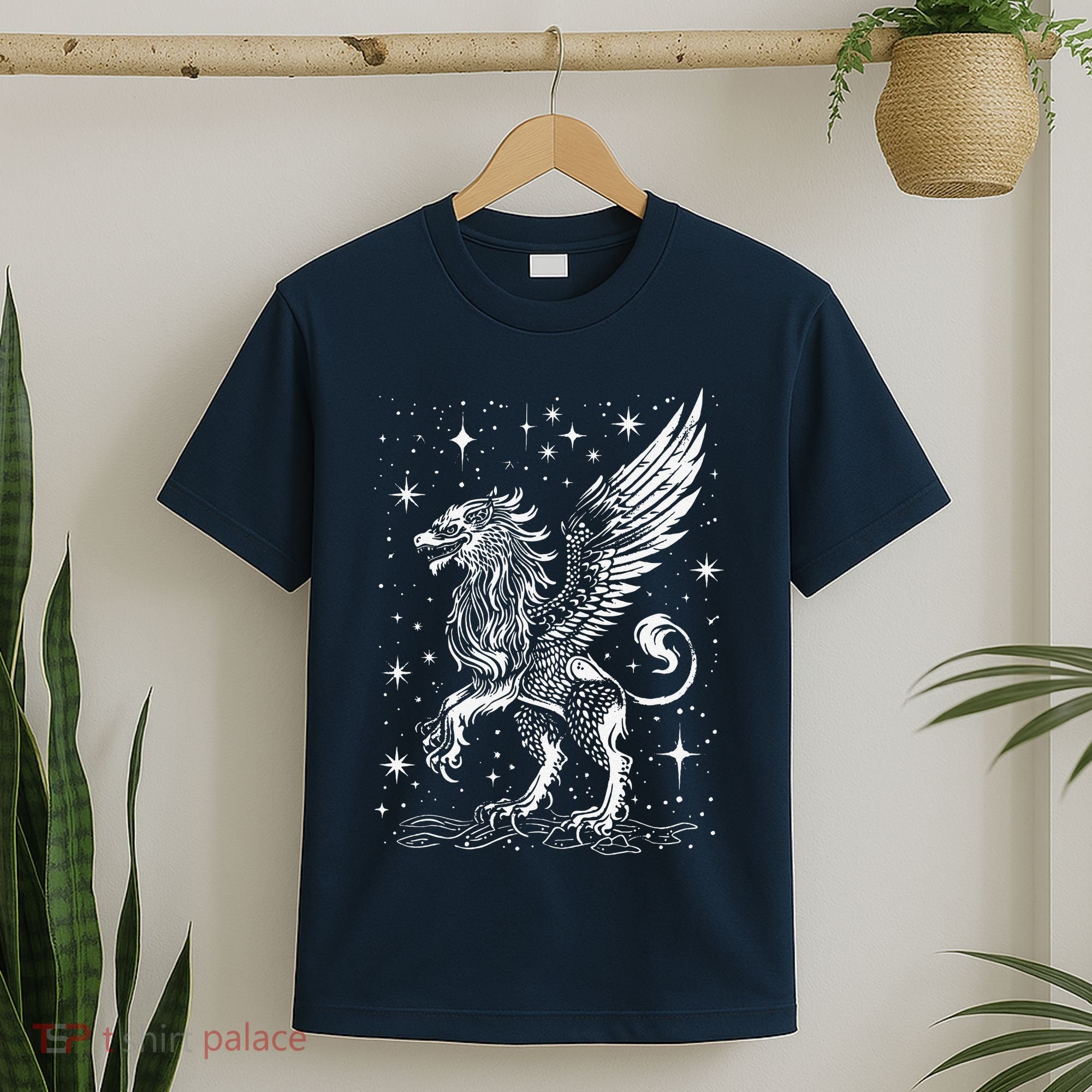 Mystical Creepy Gryphon Greek Mythical Creature T-Shirt