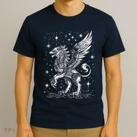 Mystical Creepy Gryphon Greek Mythical Creature T-Shirt thumb 3