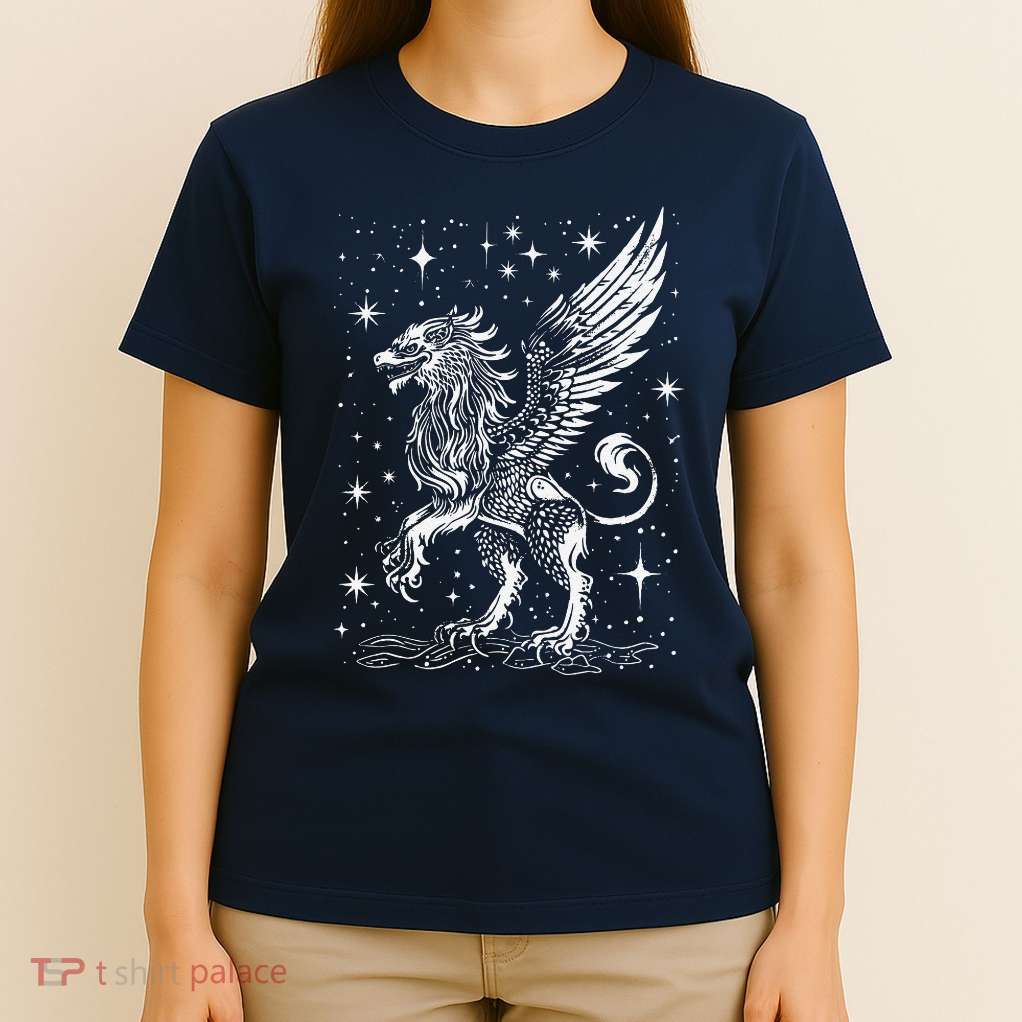 Mystical Creepy Gryphon Greek Mythical Creature T-Shirt