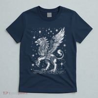 Mystical Creepy Gryphon Greek Mythical Creature T-Shirt thumb 5