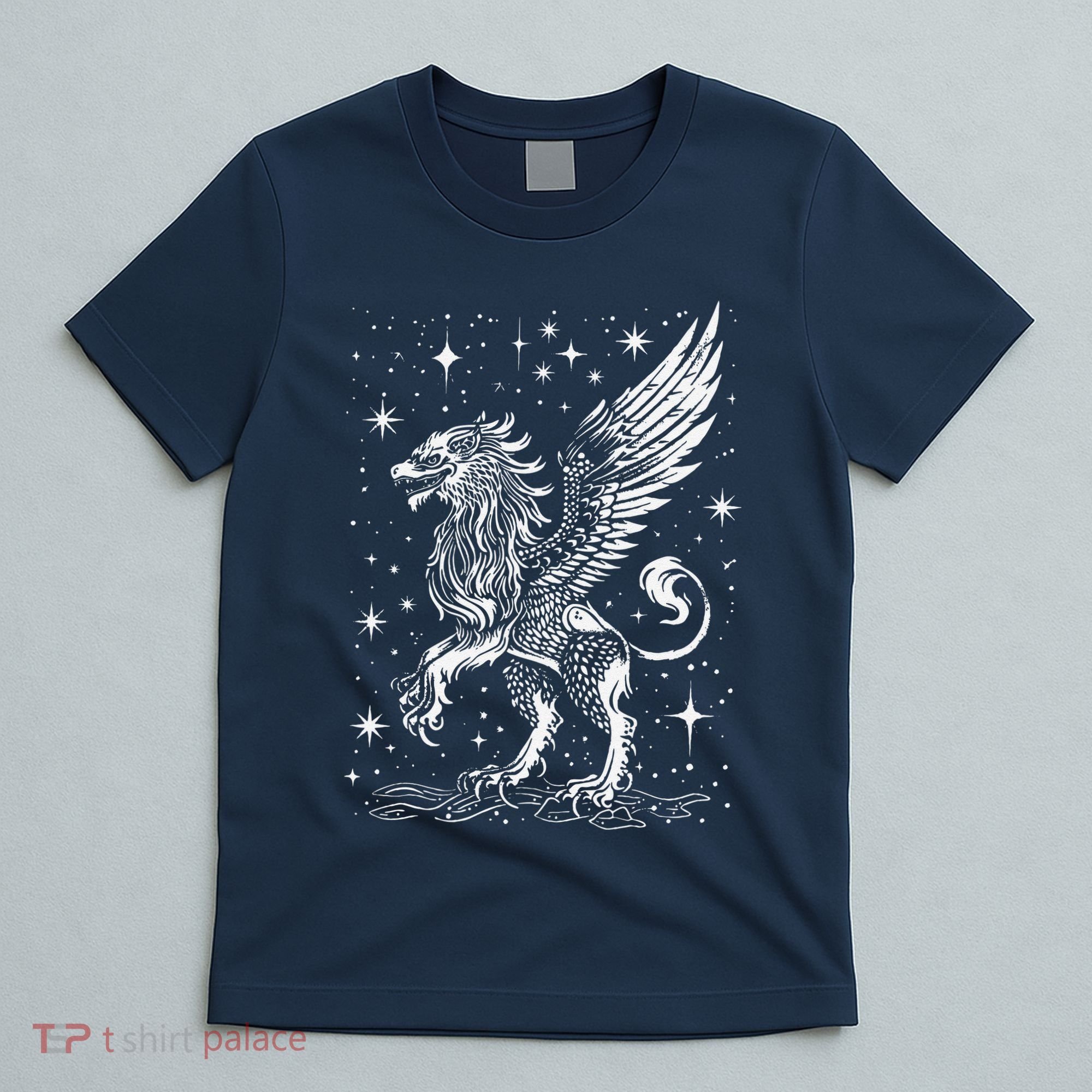 Mystical Creepy Gryphon Greek Mythical Creature T-Shirt