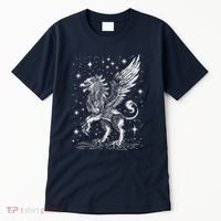 Mystical Creepy Gryphon Greek Mythical Creature Tall T-Shirt thumb 0