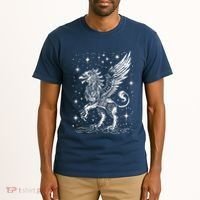 Mystical Creepy Gryphon Greek Mythical Creature Tall T-Shirt thumb 2