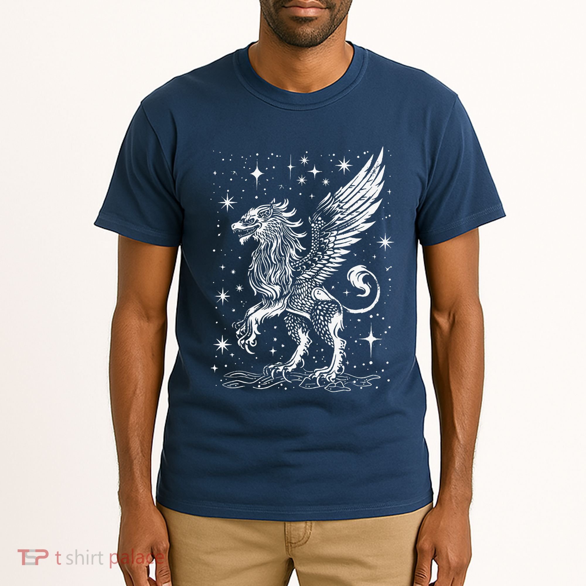 Mystical Creepy Gryphon Greek Mythical Creature Tall T-Shirt