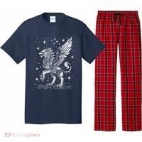 Mystical Creepy Gryphon Greek Mythical Creature Pajama Set thumb 0