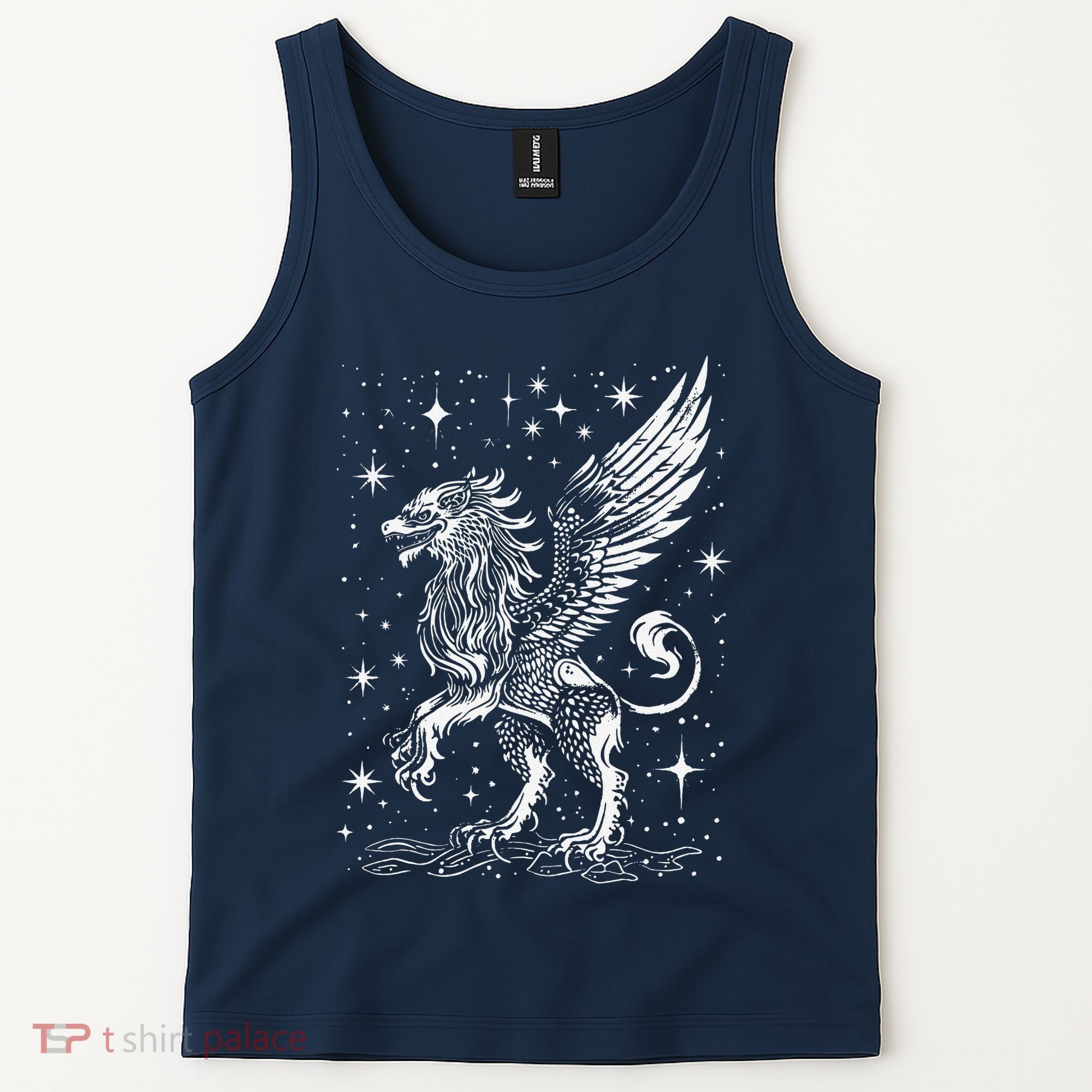 Mystical Creepy Gryphon Greek Mythical Creature Tank Top