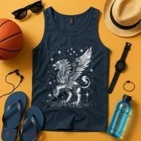 Mystical Creepy Gryphon Greek Mythical Creature Tank Top thumb 4