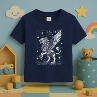 Mystical Creepy Gryphon Greek Mythical Creature Toddler T-Shirt thumb 3