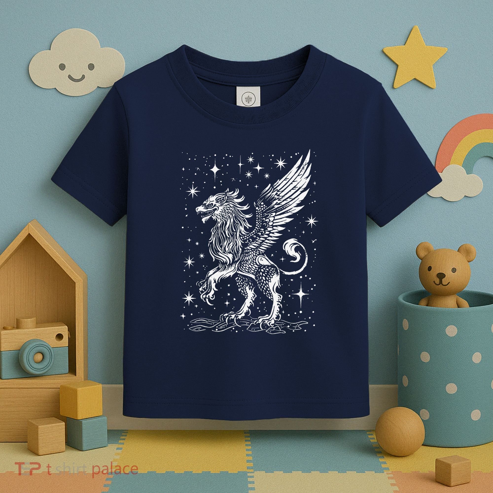 Mystical Creepy Gryphon Greek Mythical Creature Toddler T-Shirt