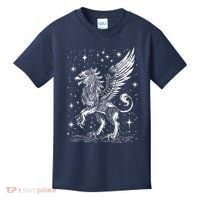 Mystical Creepy Gryphon Greek Mythical Creature Kids T-Shirt thumb 0