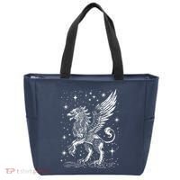Mystical Creepy Gryphon Greek Mythical Creature Tote Bag thumb 0