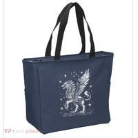 Mystical Creepy Gryphon Greek Mythical Creature Tote Bag thumb 2