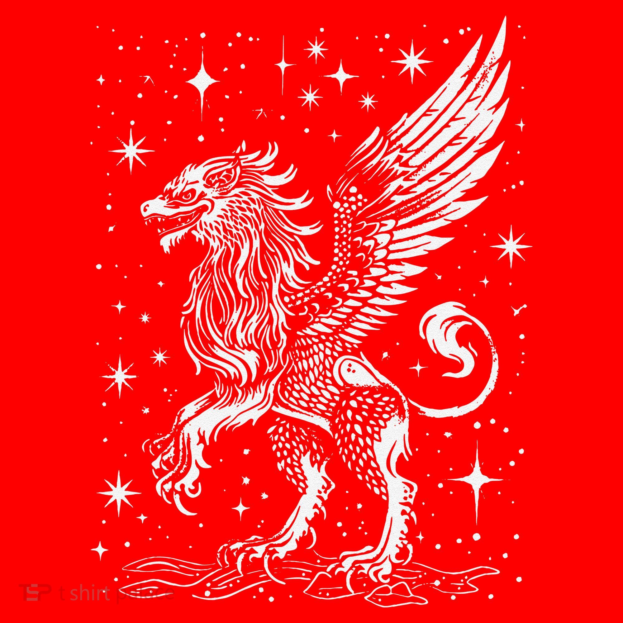 Mystical Creepy Gryphon Greek Mythical Creature Santa Hat