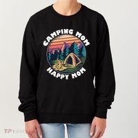 Mom Camping Gift Happy Camping Mom Camper Gift Mother Meaningful Gift Women's Sweatshirt thumb 0