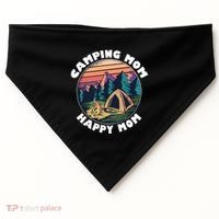 Mom Camping Gift Happy Camping Mom Camper Gift Mother Meaningful Gift USA-Made Doggie Bandana thumb 0