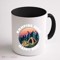 Mom Camping Gift Happy Camping Mom Camper Gift Mother Meaningful Gift Coffee Mug thumb 1