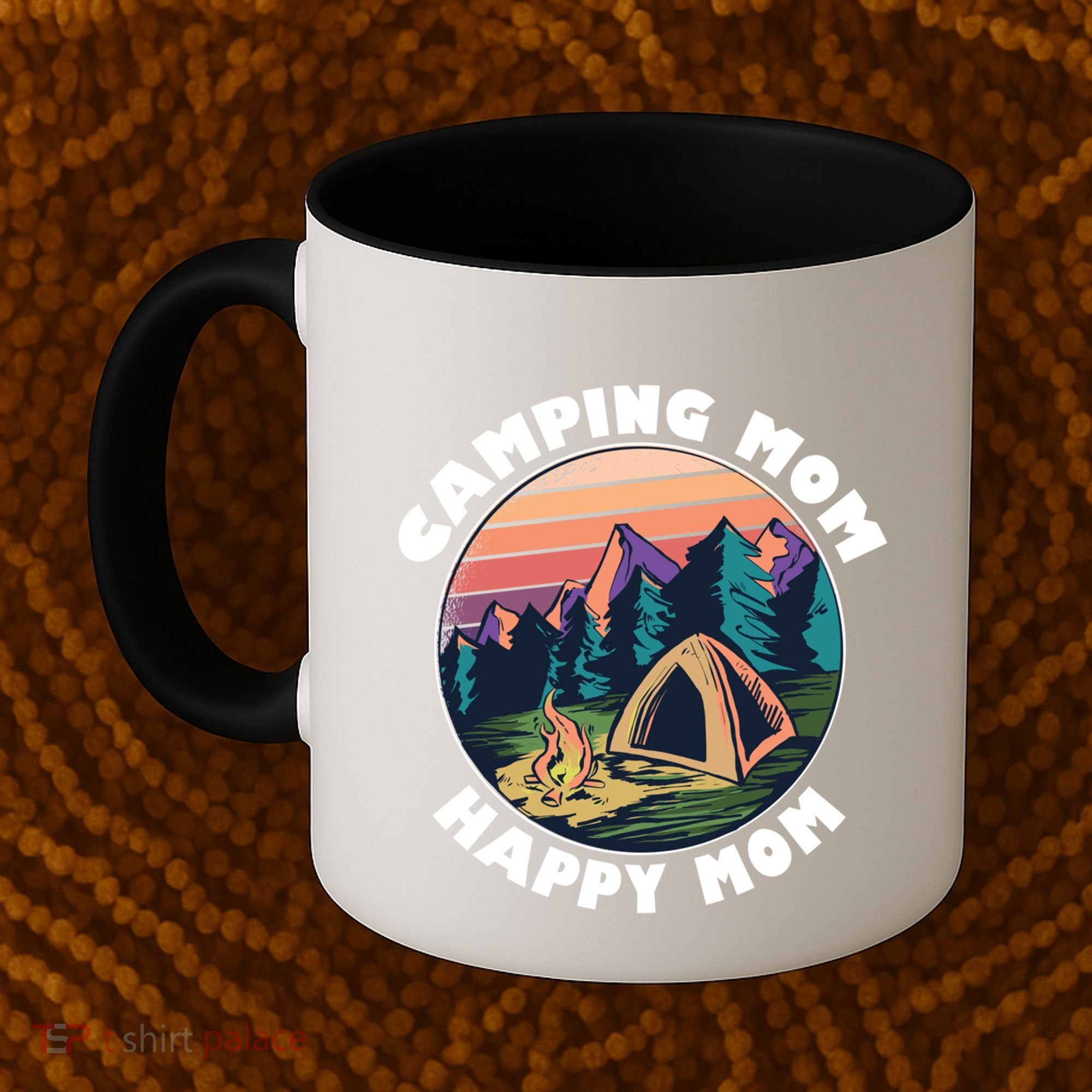 Mom Camping Gift Happy Camping Mom Camper Gift Mother Meaningful Gift Coffee Mug