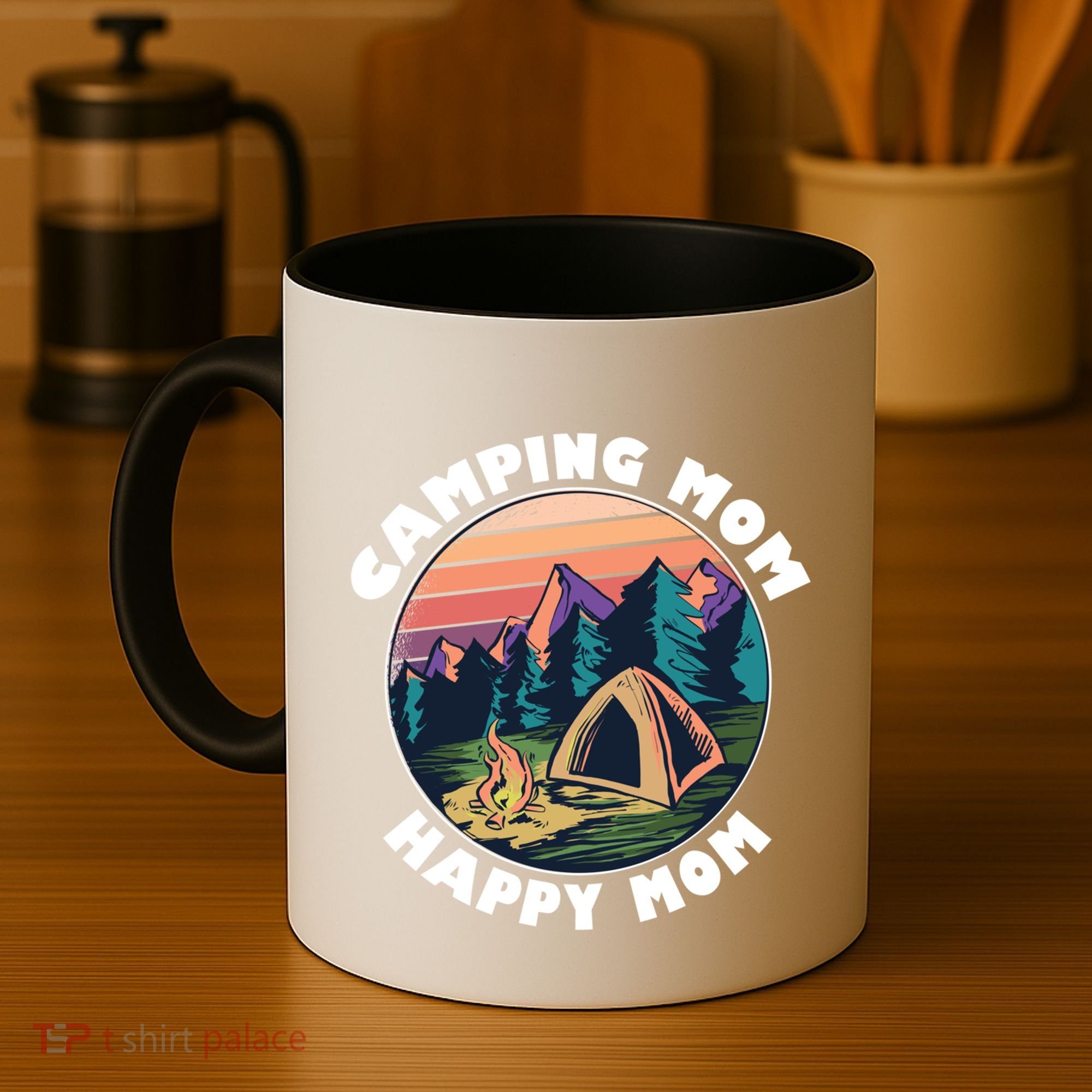 Mom Camping Gift Happy Camping Mom Camper Gift Mother Meaningful Gift Coffee Mug