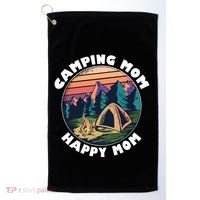 Mom Camping Gift Happy Camping Mom Camper Gift Mother Meaningful Gift Golf Towel thumb 0
