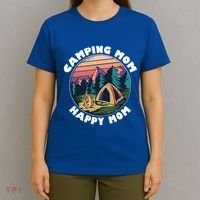 Mom Camping Gift Happy Camping Mom Camper Gift Mother Meaningful Gift T-Shirt thumb 4
